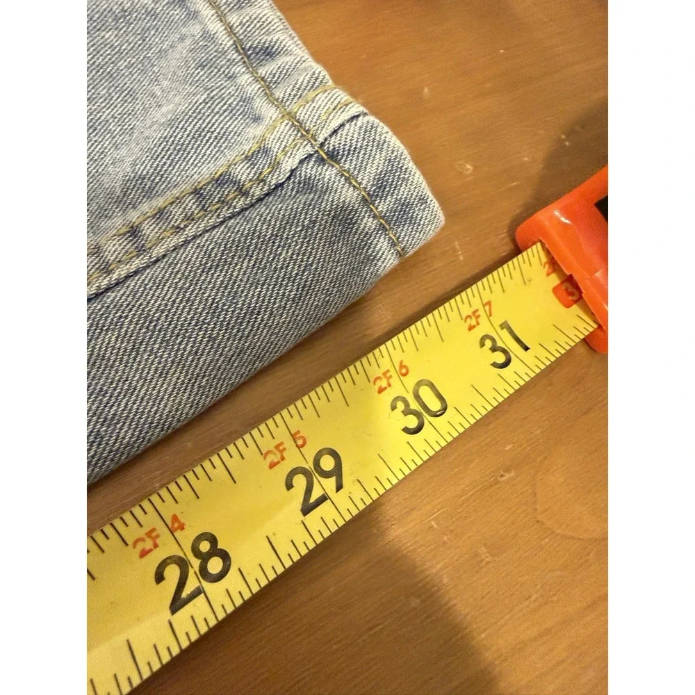 Cali 1850 Women's Lightwash Denim Flower Design Size 5/27 Juniors Wide Leg